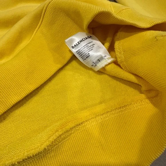 Balenciaga Yellow Hoodie - Picture 5 of 6